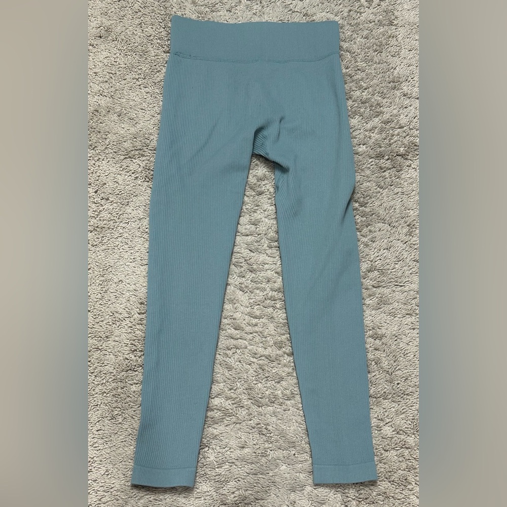 Women’s sea green Ribbed Leggings size S - Picture 6 of 6